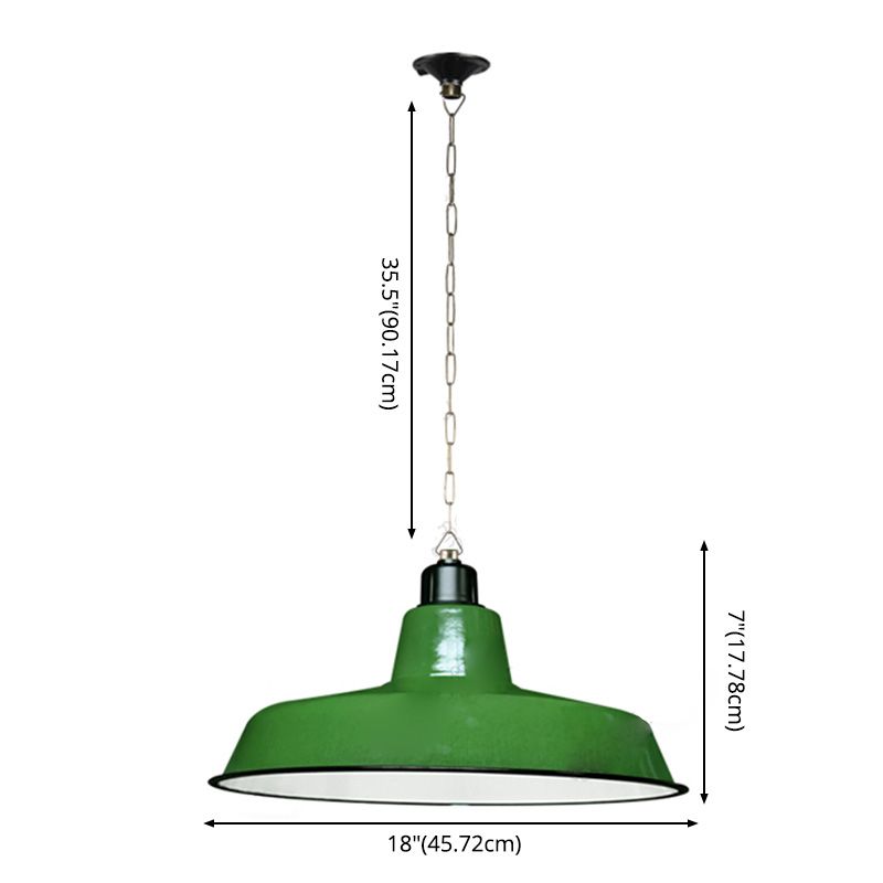 1 iluminación de colgante de tapa de luz luces de techo colgante metálico industrial para restaurante