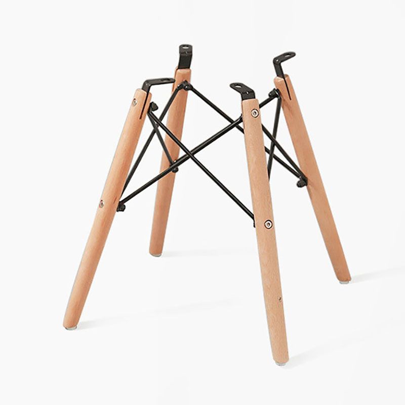 Chaises de cuisine de style contemporain pour manger des chaises latérales sans bras avec des jambes en bois