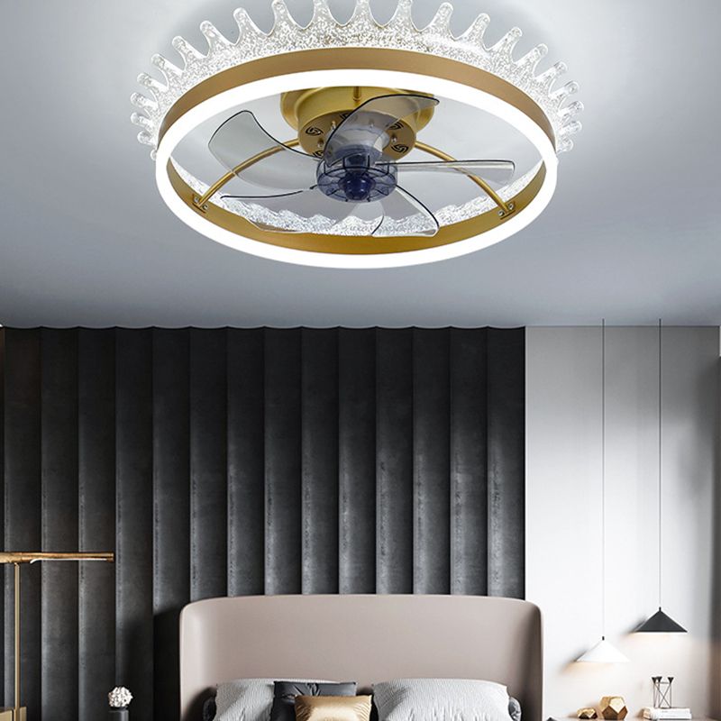 Éclairage de plafond LED minimaliste Light circulaire de plafond semi-rince avec une teinte acrylique