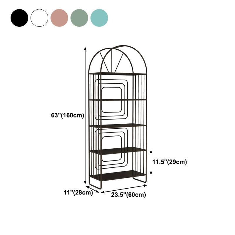 Scandinavian Style Bookshelf Open Back Bookcase for Home Office