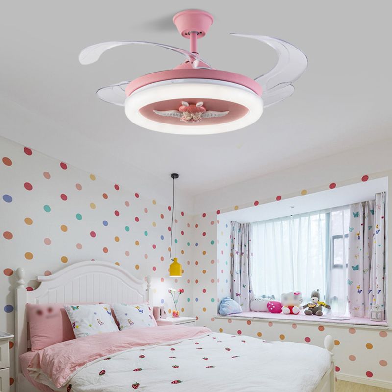 Éclairage de ventilateur de plafond en métal MODERNE 1 Plafond léger lampe à fans pour la chambre pour enfants