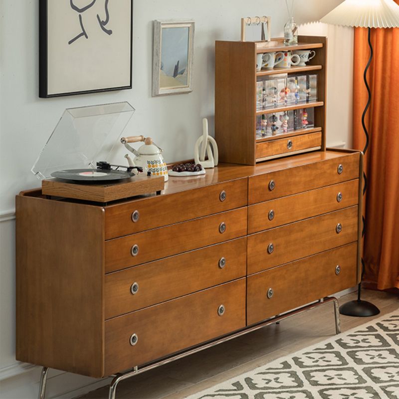 Mid-Century Modern Rectangle Accent Chest Solid Wood Accent Chest