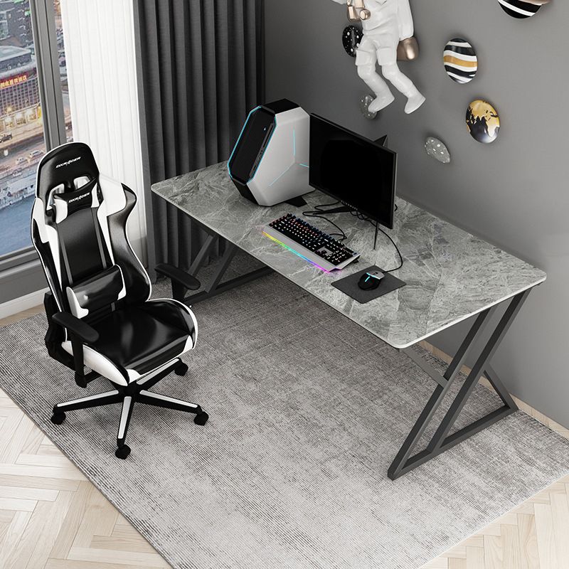 Industrial Computer Desk Bedroom Stone Office Desk with Legs