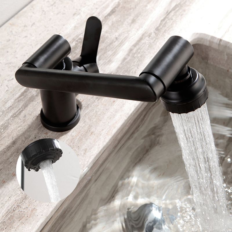 Swivel Spout Bathroom Faucet Single Hole Bathroom Sink Faucet with Lever Handle