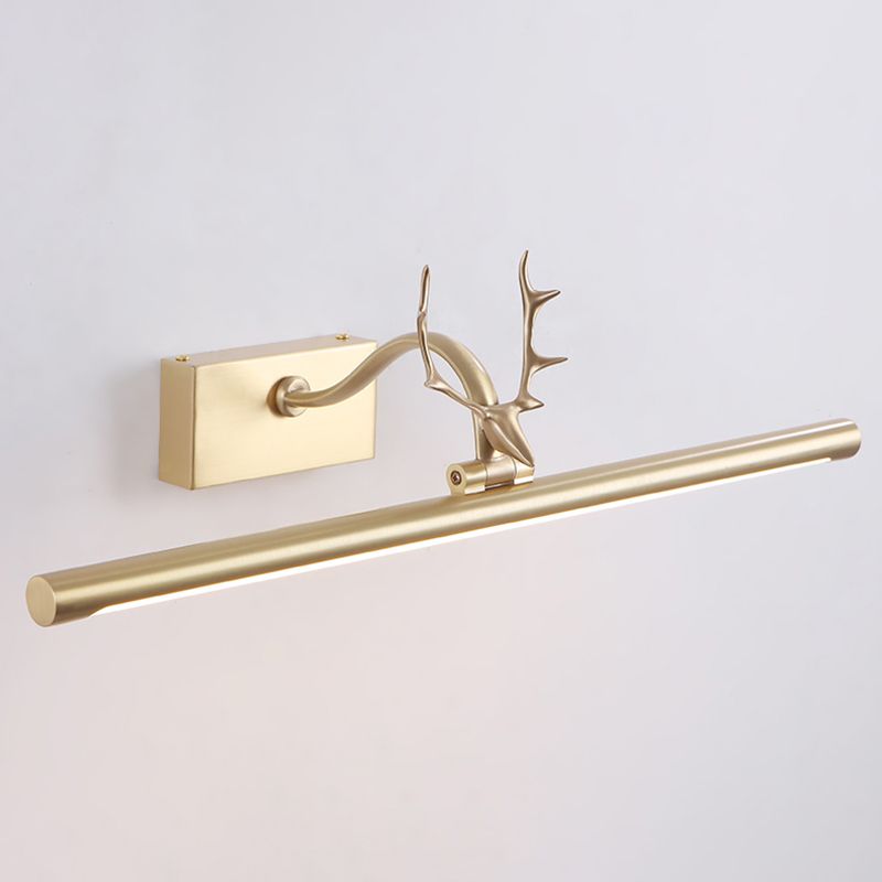 Moderne Antlers ijdelheid licht LED Mirror voorlicht met acrylschaduw voor badkamer