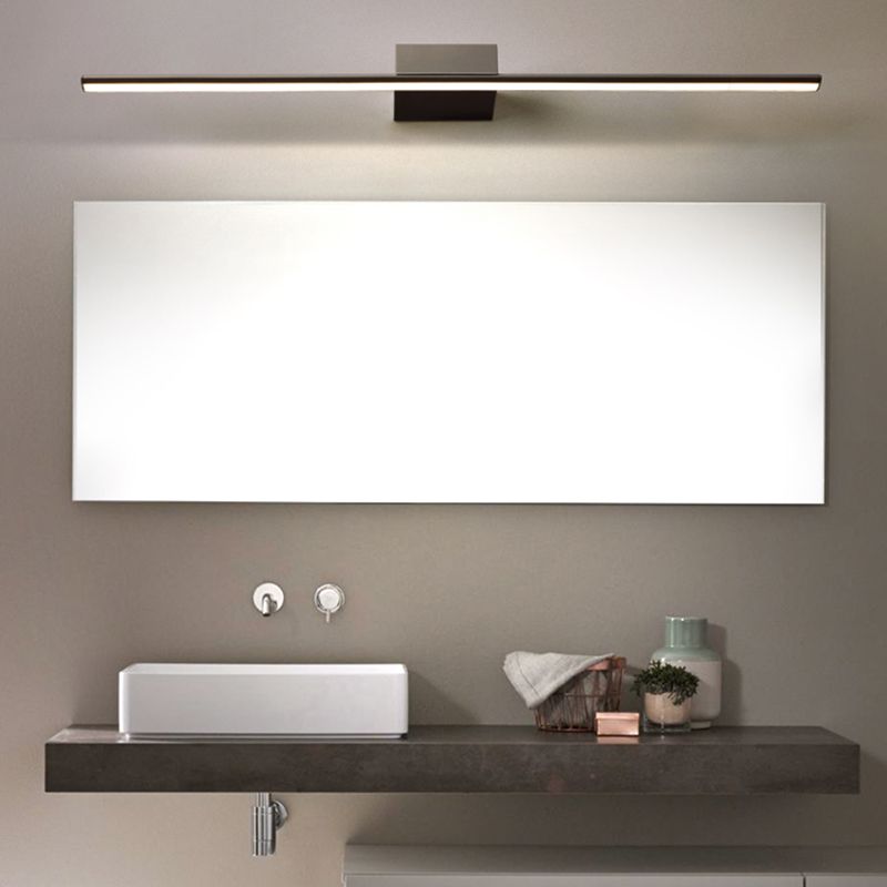 Modern Minimalist Linear Wall Mounted Vanity Lights Aluminum Vanity Wall Light Fixtures for Bathroom