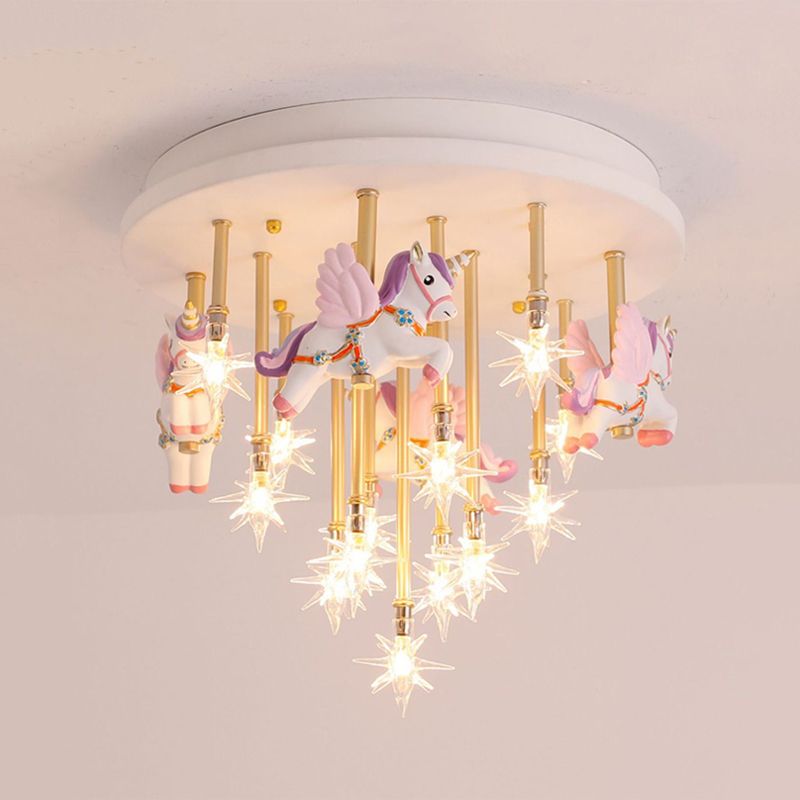 Nordic Ceiling Lamp Lovely Flush Mount Light Fixture for Kids' Room