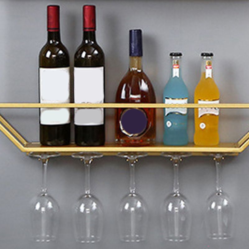 Metal Wall Mounted Wine Rack 27.5"L x 39"H Wine Stemware Holder