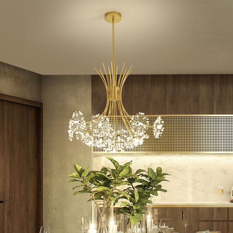 Creative Pendant Lighting Fixture Modern Style Flower-shaped Hanging Chandelier