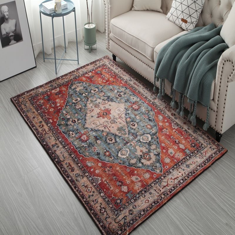 Tapis à imprimé médaillon victorien Polyester le tapis de la zone résistante aux taches de tapis de tapis pour décoration domestique