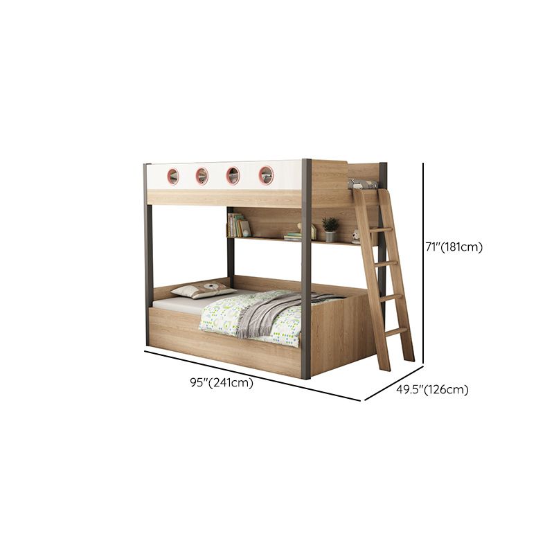 Modern Solid Wood Standard Bed Storage Bed Frame with Headboard