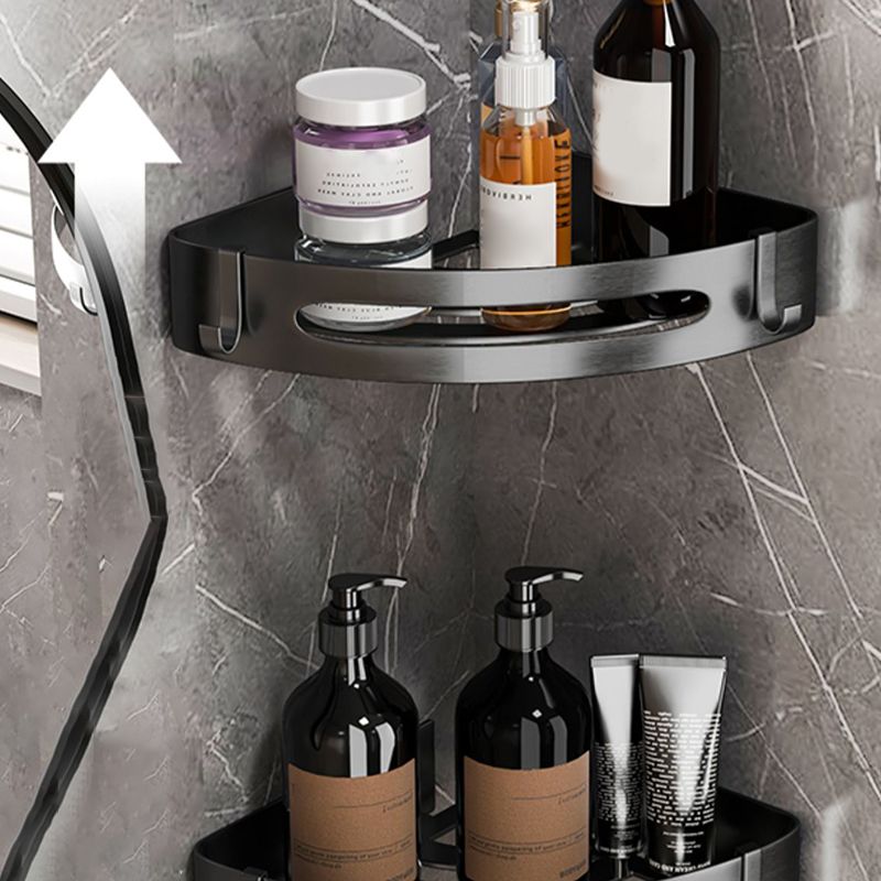 Modern Grey Bathroom Accessory Set  Bath Shelf Bath Hardware Set