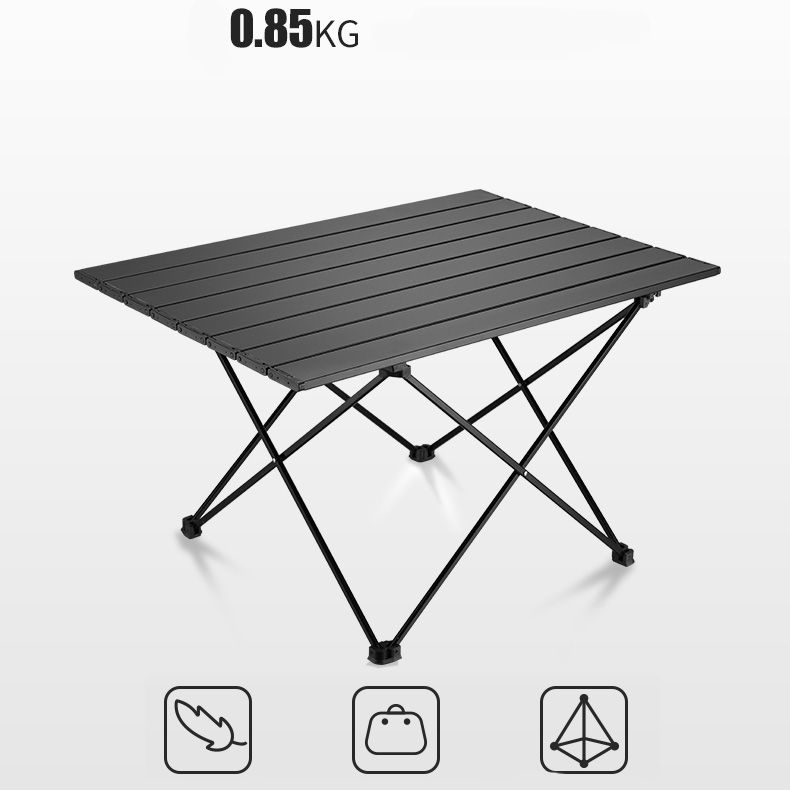 Contemporary Rectangle Metal Camping Table Scratch Resistant Camping Table