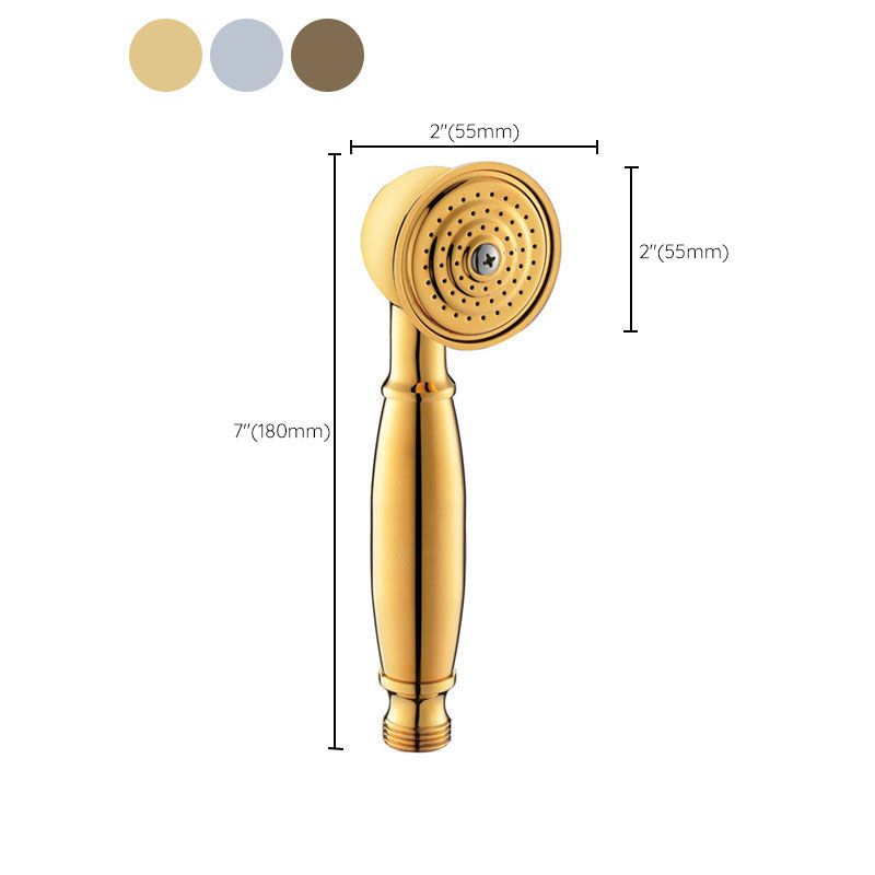 All-Copper Single-Function Handheld Shower Head European-Style Antique Rain Shower Head