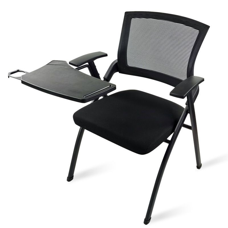 Mesh Mid Back Conference Chair Modern Style Fixed Arms Office Chair