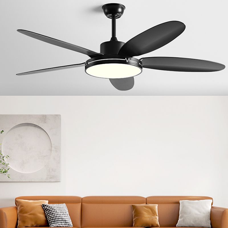 Simplicity 5-Blade Ceiling Fan Lighting with Metal for Dining Room