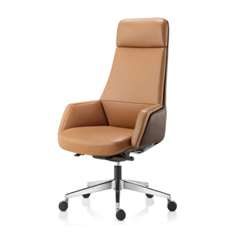 Contemporary Faux Leather Ergonomic Chair High Back Conference Chair