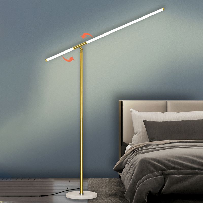 Minimalist Line Art Floor Lighting Acrylic Bedroom LED Floor Standing Light