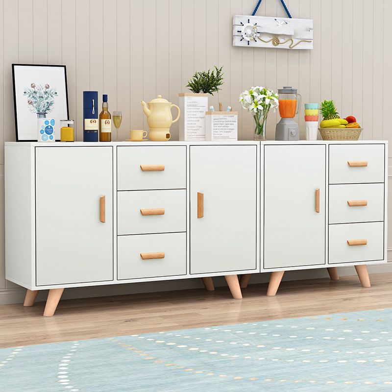 Modern Style Sideboard with Wooden Drawers and Storage Side Board for Dining Room