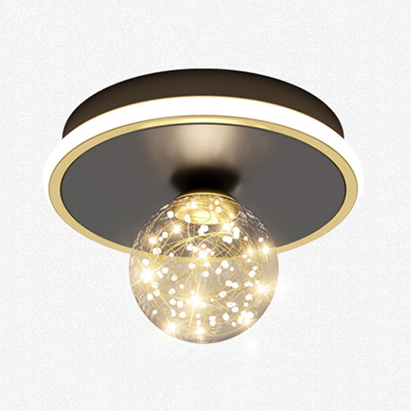 Ball Shaped Aisle Ceiling Mount Light Fixture Metal LED Nordic Ceiling Mounted Light