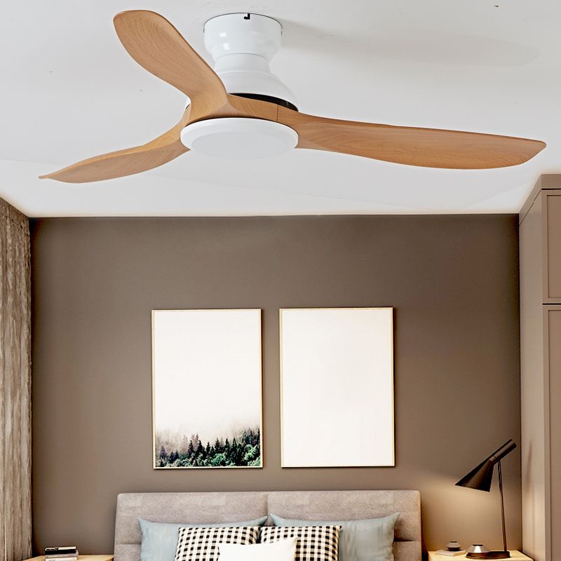 Kids Style Geometry Ceiling Fan Light Metal 1 Light LED Flush Light for Bedroom