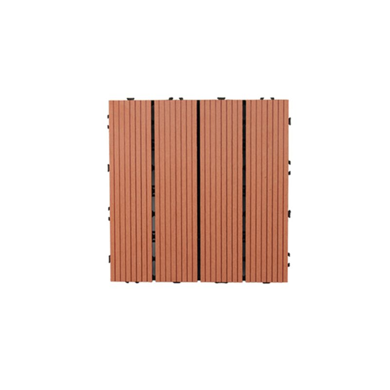 Square PVC Deck/Patio Flooring Tiles Interlocking Installation Outdoor Patio Tiles