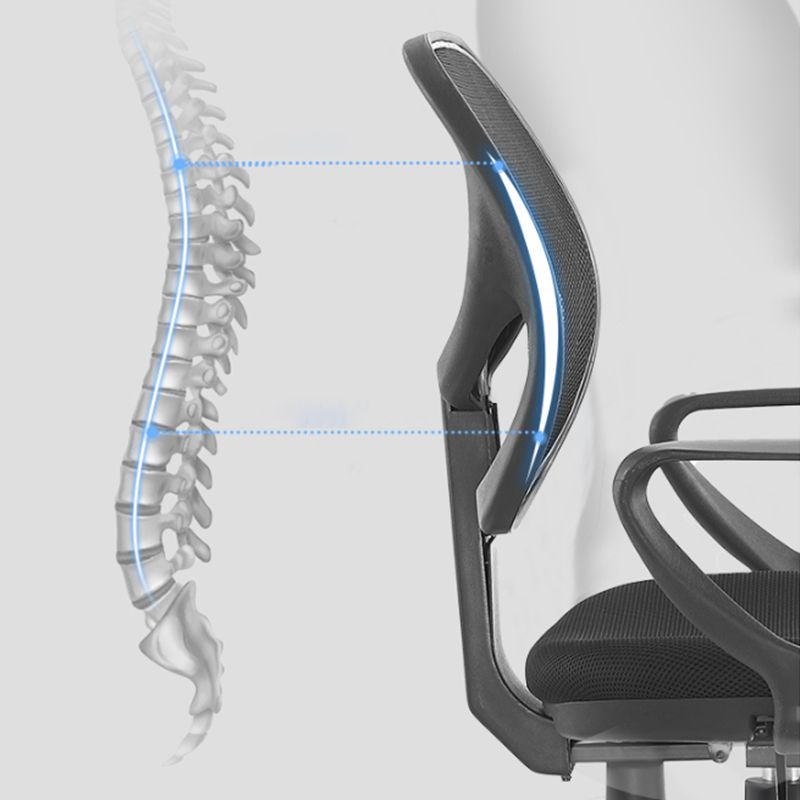 Modern No Arm Task Chair Wheels Included Conference Chair for Office