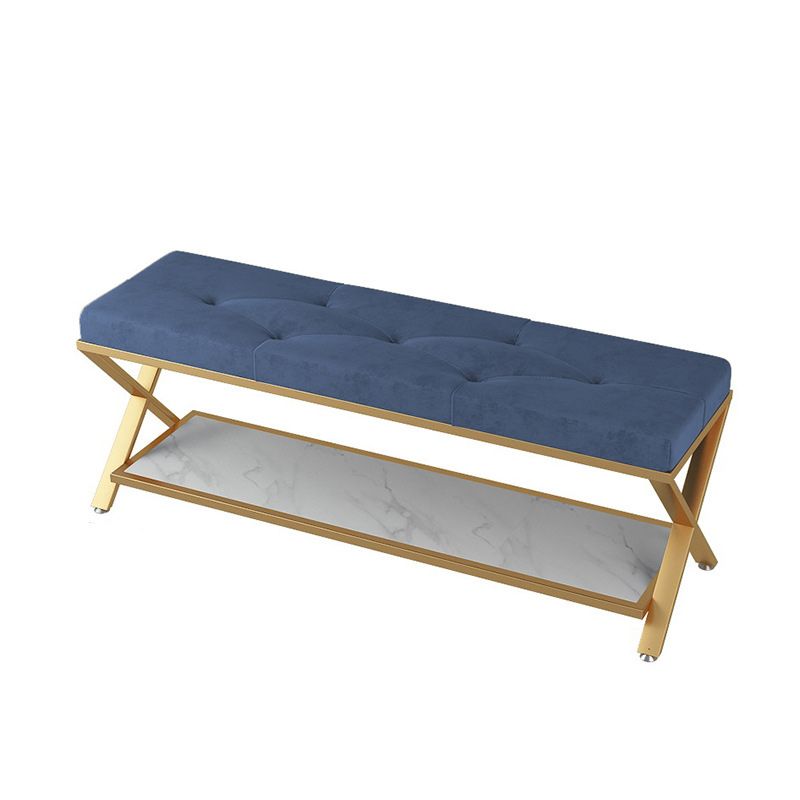 13.8" Wide Contemporary Seating Bench Upholstered Tufted Bench