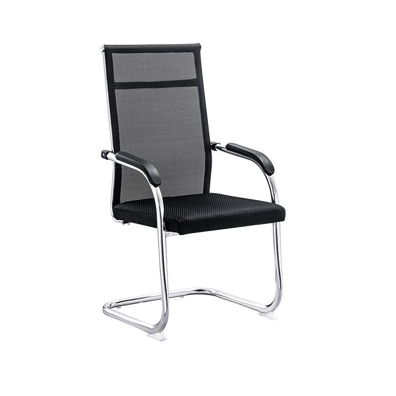 18" Wide Contemporary Desk Chair No Wheels Breathable AirGrid Office Chair