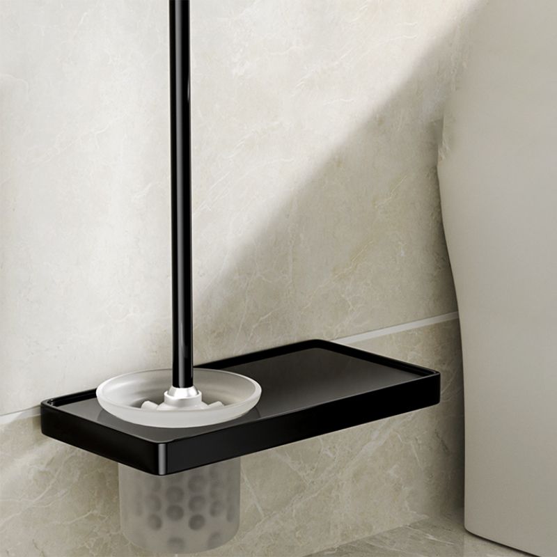 Modern Bathroom Set Towel Bar Paper Holder Black Bathroom Accessory Kit