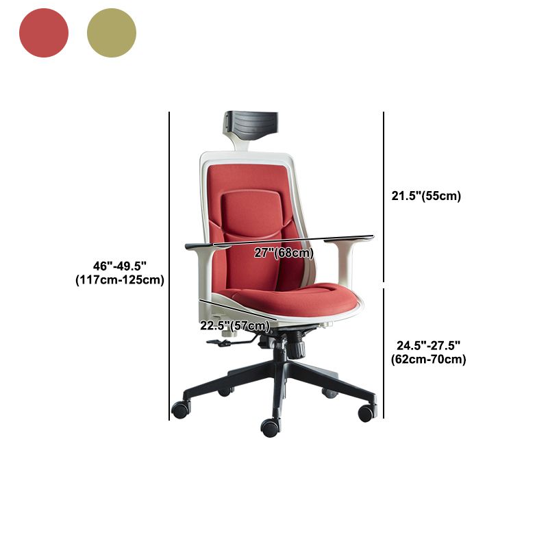 Modern Adjustable Arms Chair Height-adjustable Office Chair with Wheels