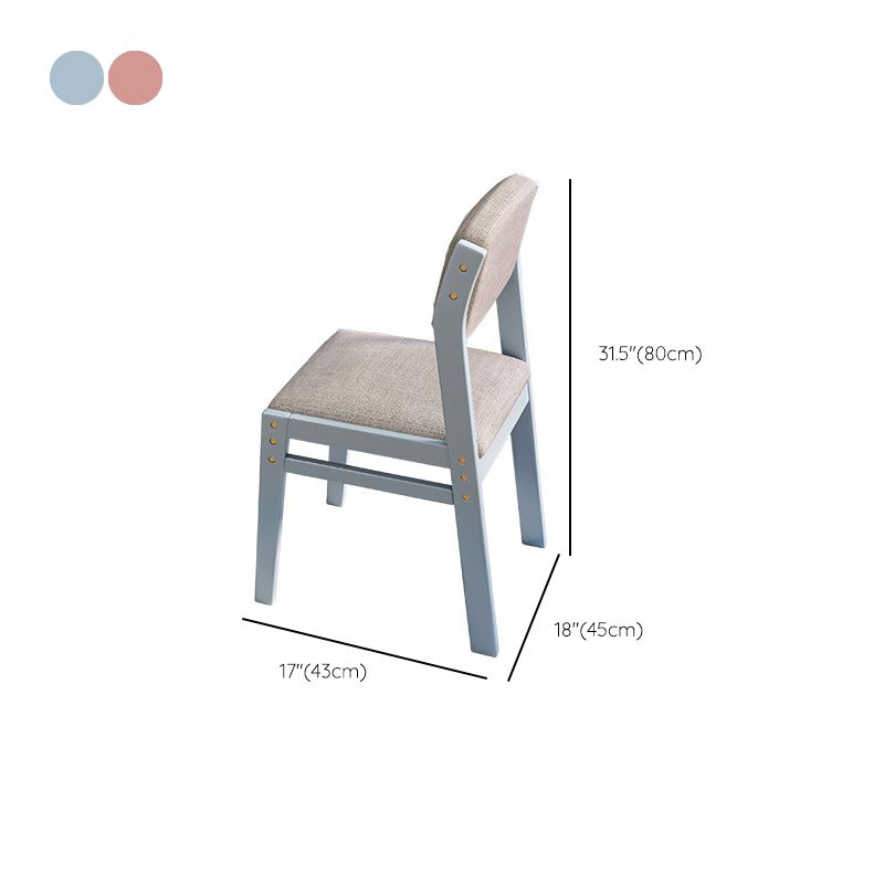 Solid Wood Desk and Chair 2 Drawers Kids Writing Desk with shelf