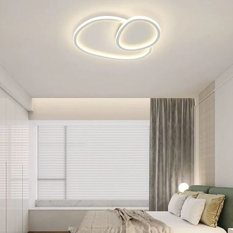 Modern Line Shape Flush Mount Light Fixtures Metal Flush Mount Ceiling Light