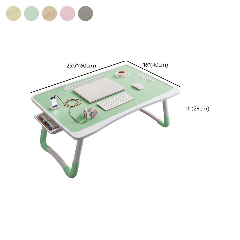 Modern Style Rectangular Shape Writing Desk Wooden Office Desk with 2-Legs for Home