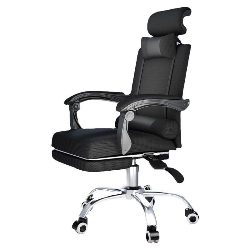 Contemporary Black Managers Chair Padded Arms Executive Chair for Office