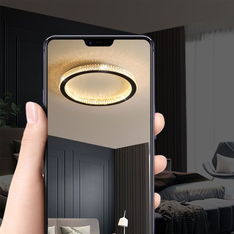 Modern LED Ceiling Light 1-Light Ceiling Mount Light with Acrylic Shade for Bedroom