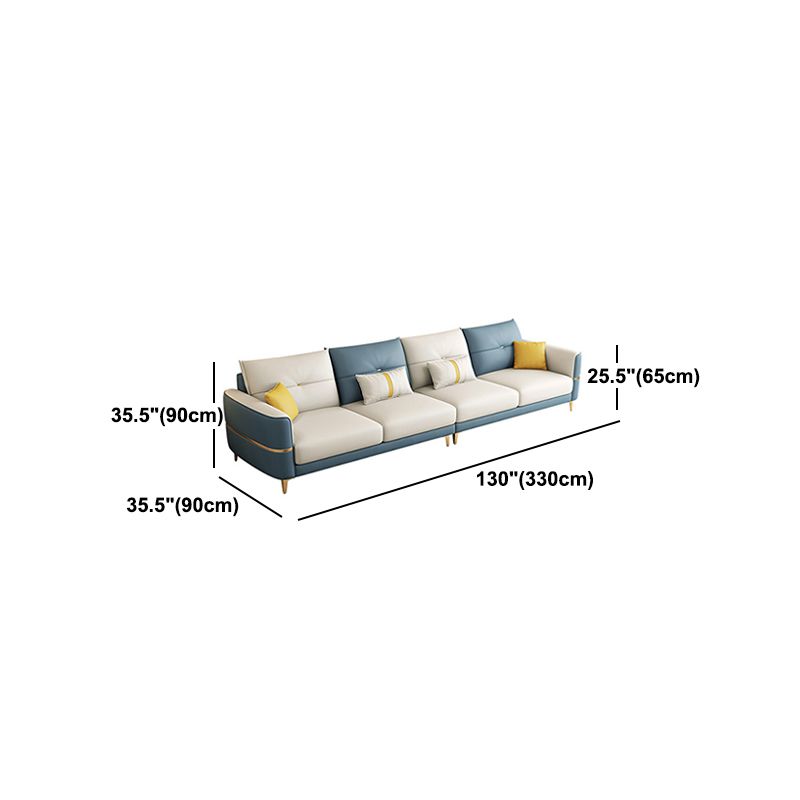 Square Arm Removable Cushions Modern With Cushions Metal Legs Sofa