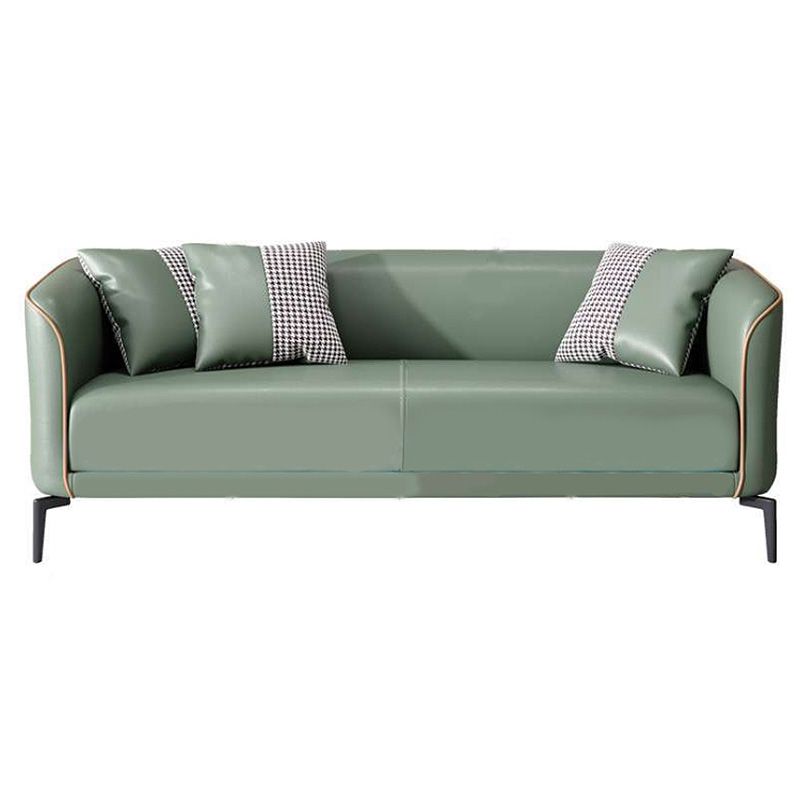 Scandinavian 25.6"H Tuxedo Arm Sofa Tight Back Settee for Living Room