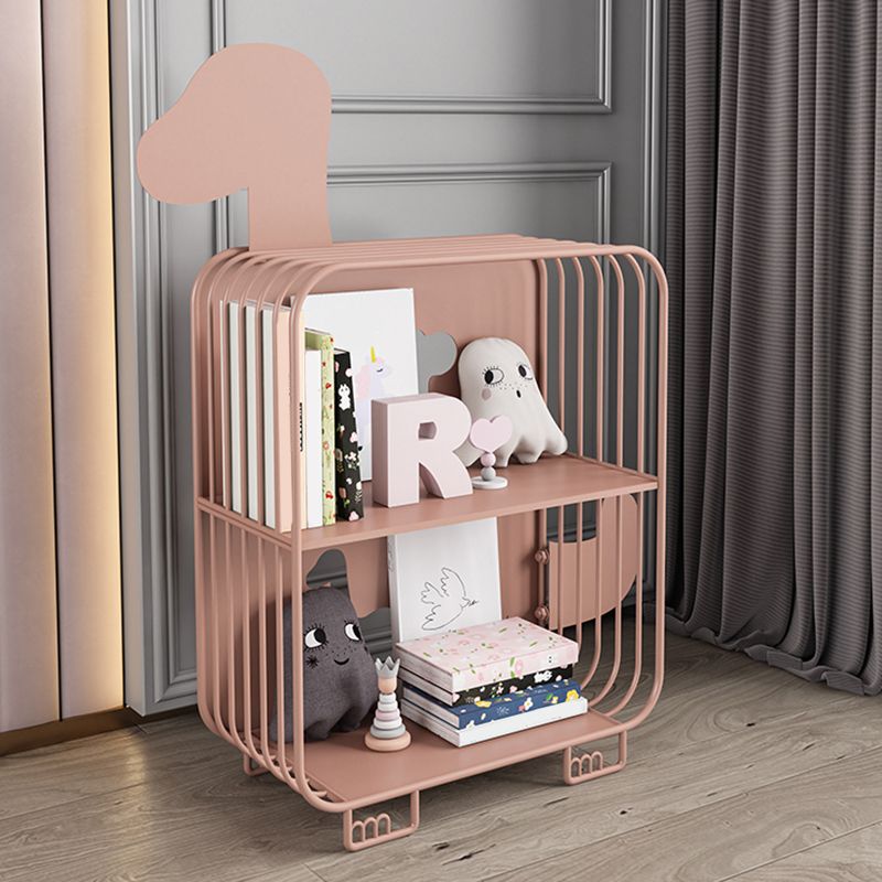 Scandinavian Open Back Bookshelf Freestanding Metal Book Shelf