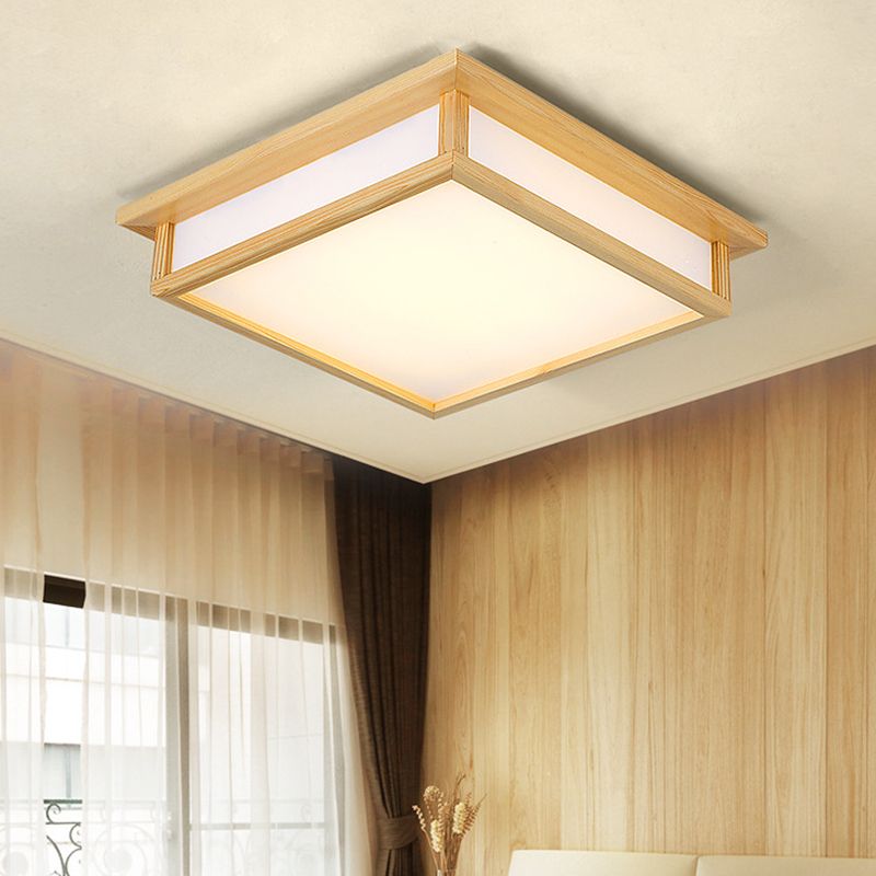 Cubic Semi Flush Mount Lighting Contemporary Paper Ceiling Light Fixtures for Bedroom