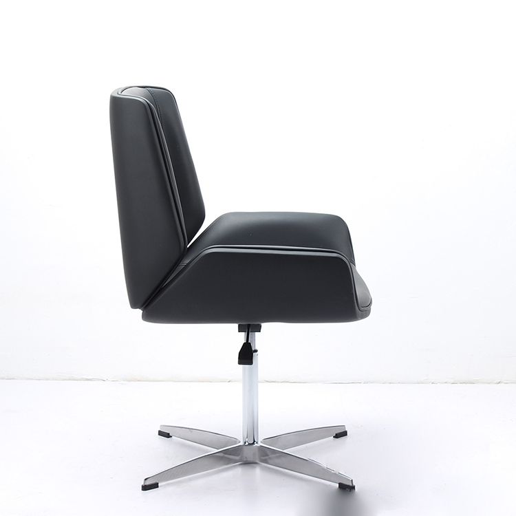 Modern Office Chair No Wheels Upholstered No Distressing Desk Chair