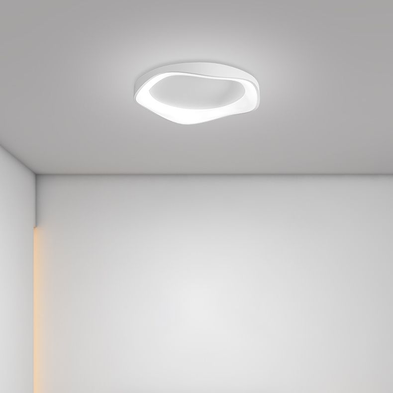 LED White Acrylic Ceiling Light Modern Flush Mount Lighting for Restaurant