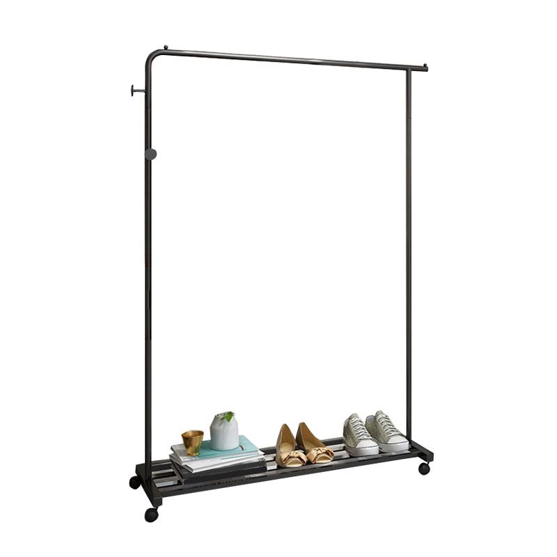 Industrial Coat Rack Metallic Free Standing Coat Rack with Universal Wheel