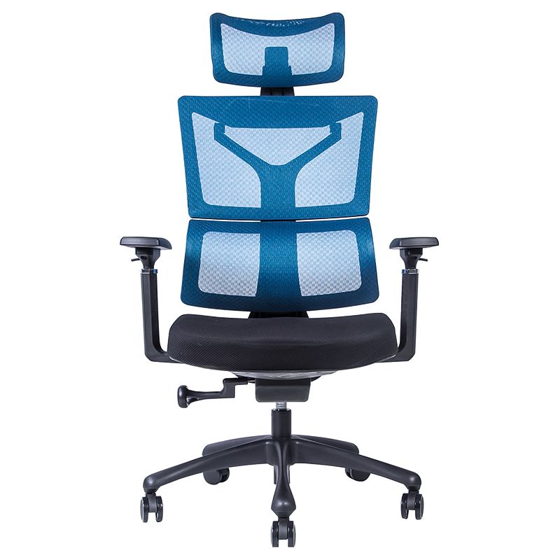 Contemporary Fabric Home Office Chair High-Back Adjustable Ergonomic Office Chair