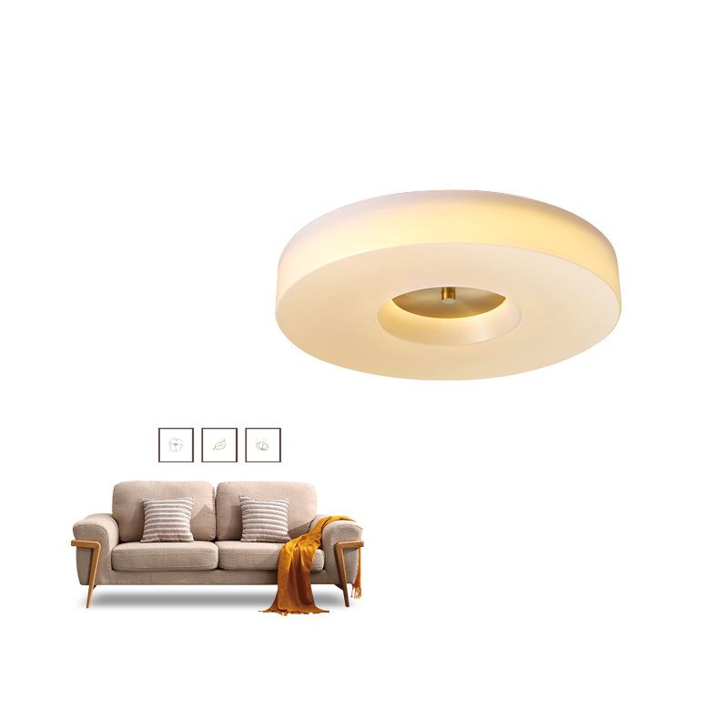 Contemporary Ceiling Lighting Gold Flush Mount Fixture with Acrylic for Bedroom