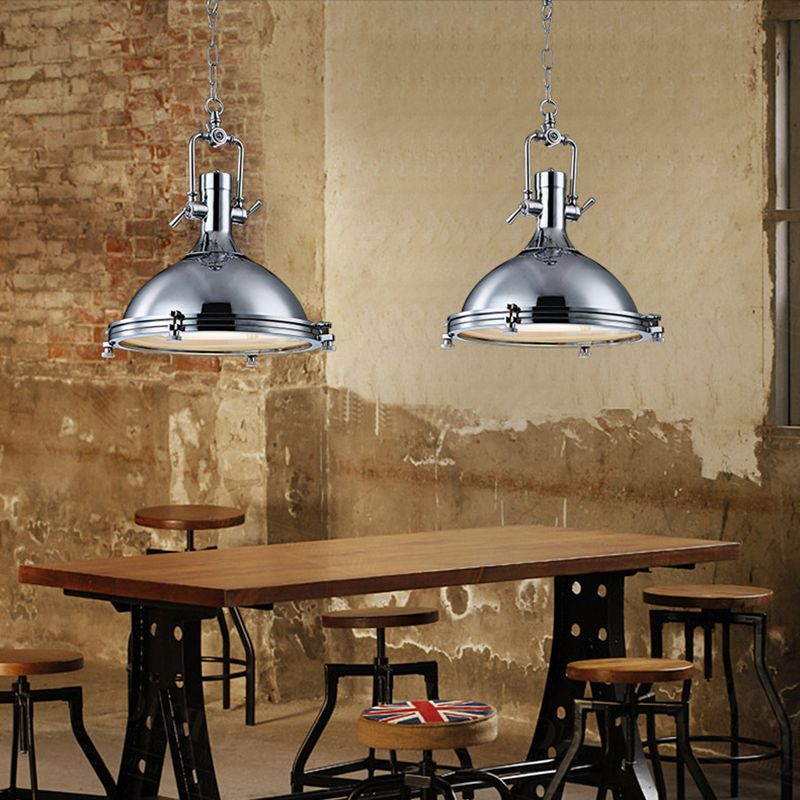 1-Light Swivel Joint Commercial Pendant Lighting Industrial Metal Pendant Light Kit for Living Room