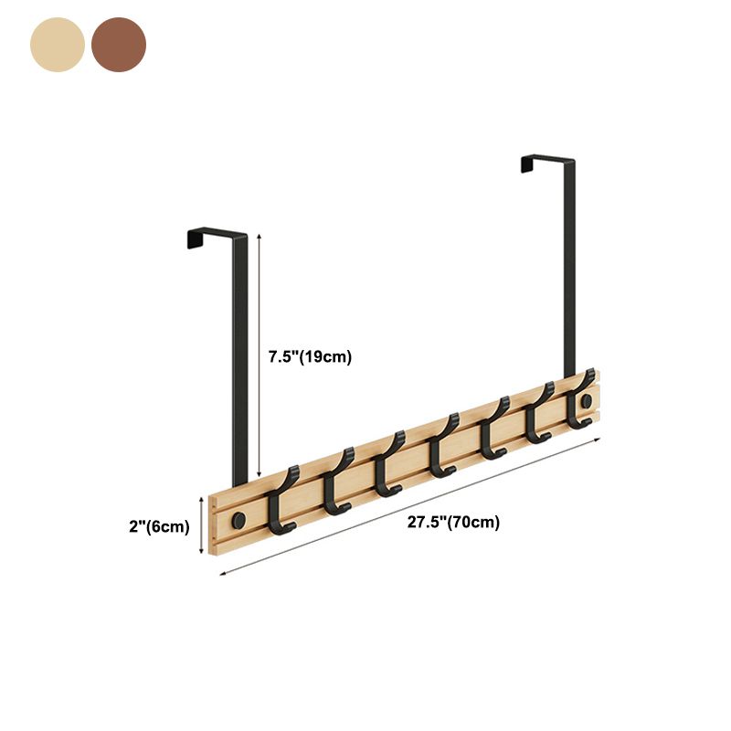 Contemporary Entryway Kit Wood Prong Hooks Included Wall Mounted Hall Stand