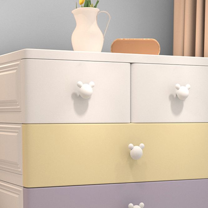 Modern Kids Dressers Plastic Kids Furniture with Drawers for Bedroom