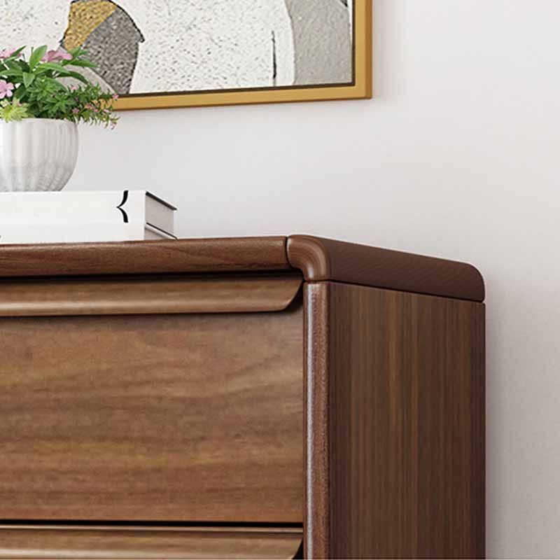 Traditional Rubber Wood Dresser Bedroom Storage Chest Dresser with Drawer