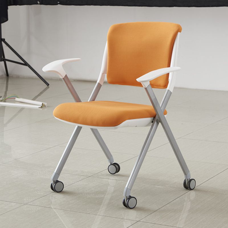 Contemporary Conference Chair Metal Frame Office Chair with Arm